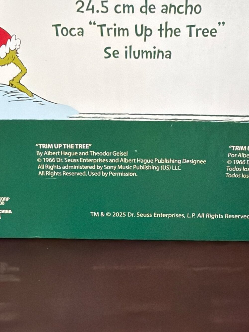 2025 Gemmy the Grinch Animated Tabletop Window Scene Musical Lighted w/Box - Picture 15 of 15
